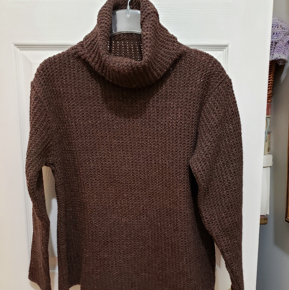 Peruvian Connection Textured Wool Blend Sweater - image 1